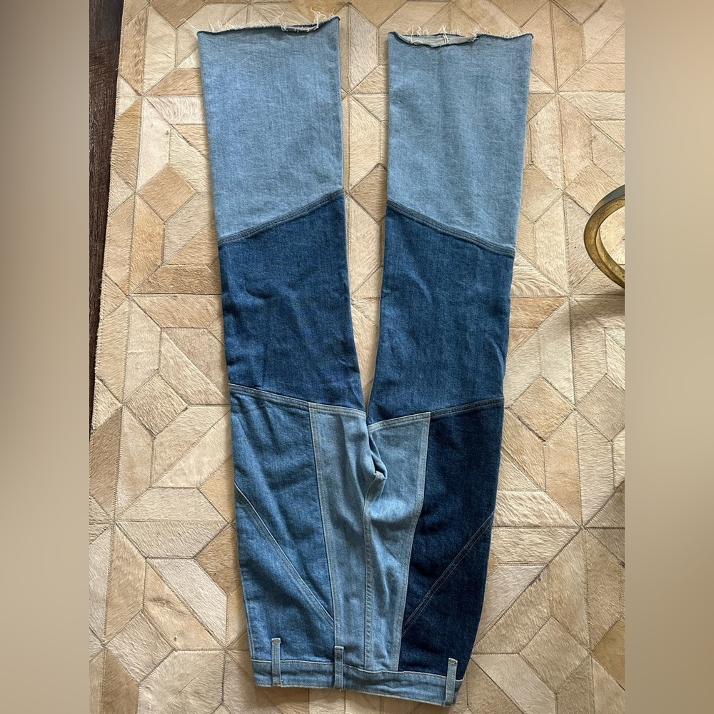 Stoned Immaculate Burroughs Patchwork Jean sz 28 - Picture 5 of 6